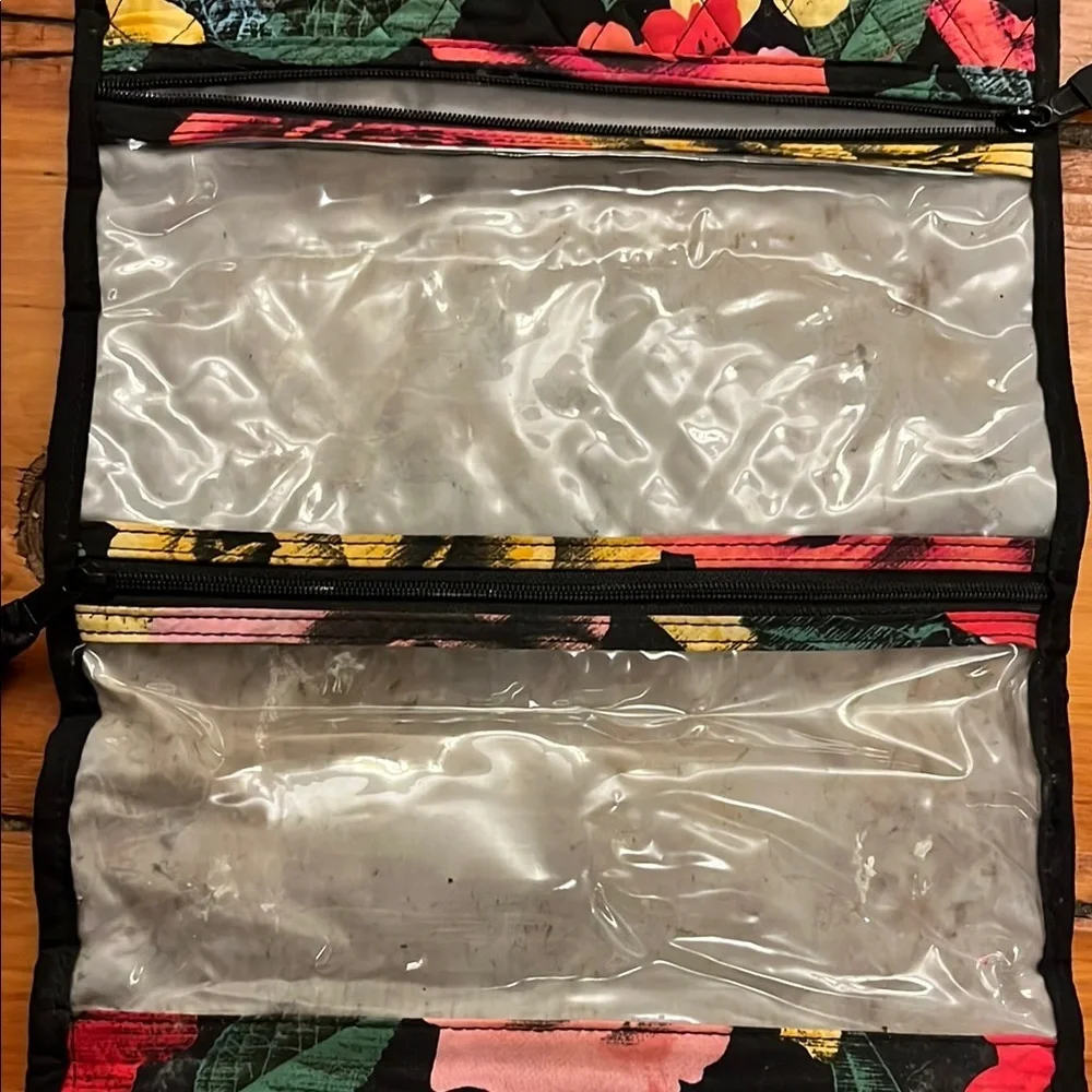 Vera Bradley Black Floral Travel Organizer